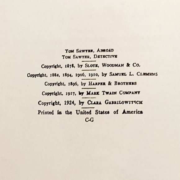 "Rare" Tom Sawyer Abroad 1924 Edition by Mark Twain - Picture 7 of 12